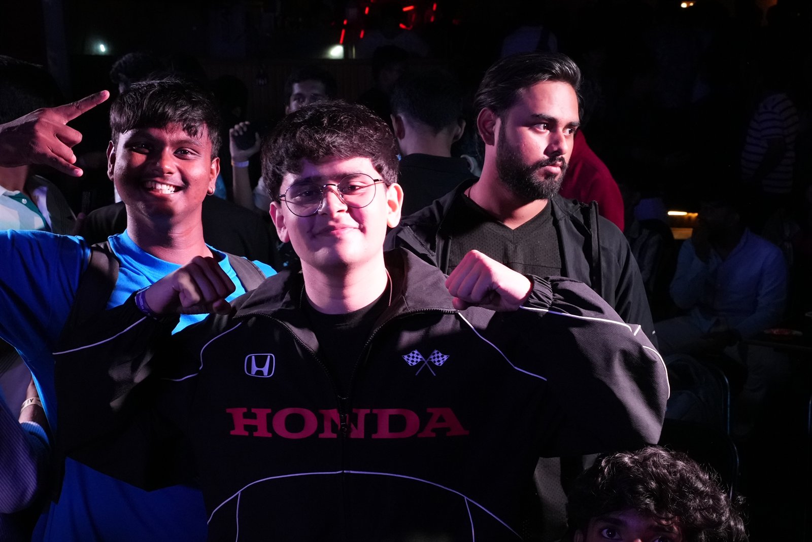 Fans with Honda jacket