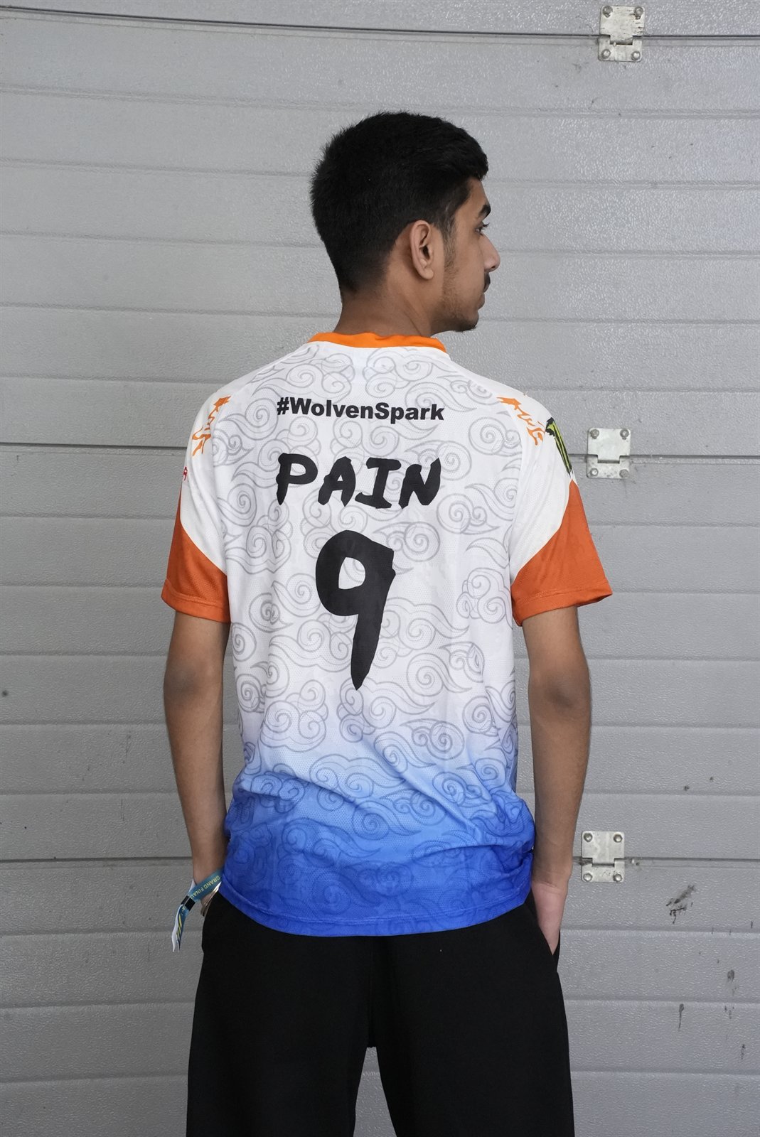 Player jersey back detail